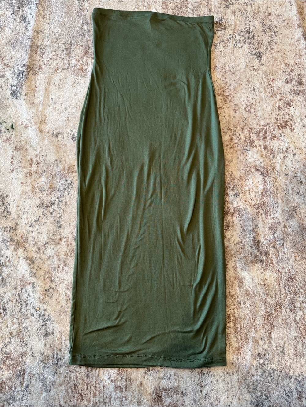 Love Strapless Olive Green Bodycon Dress